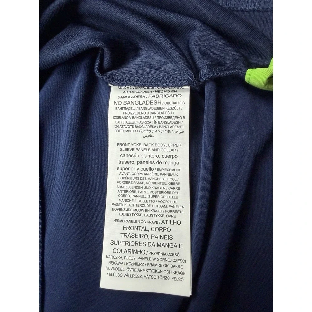 Seattle Seahawks Polo Shirt Men's Large Blue NFL Team Apparel Short Sleeve NEW
